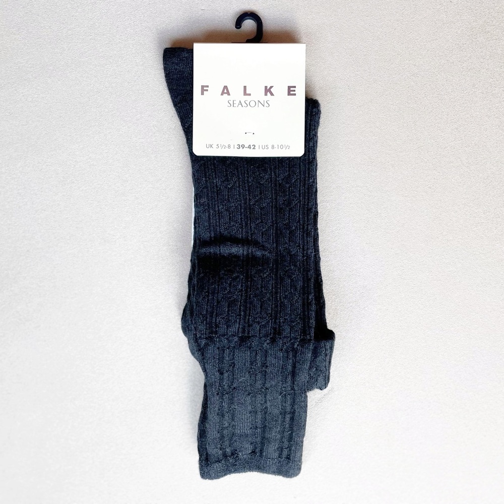 Falke Seasons wool, Angora, Cashmere Blend Black Socks